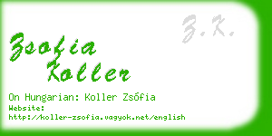 zsofia koller business card