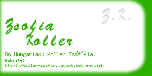 zsofia koller business card